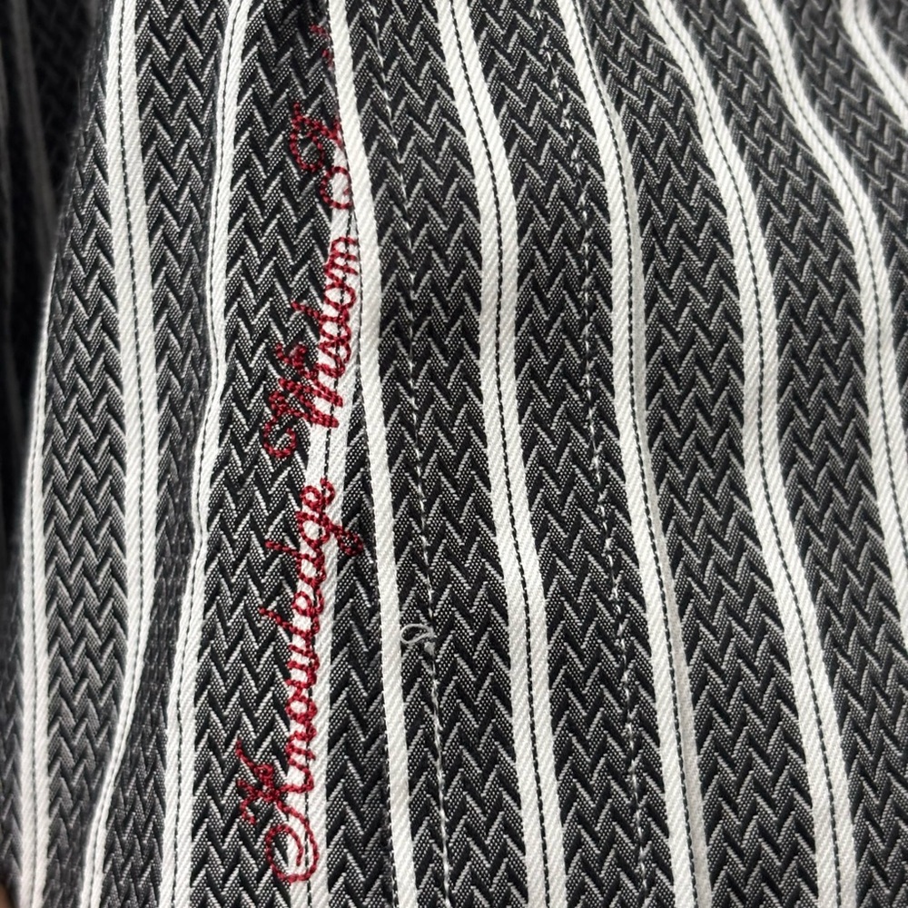 Robert Graham Black and White Striped Button Down Shirt - Picture 7 of 9